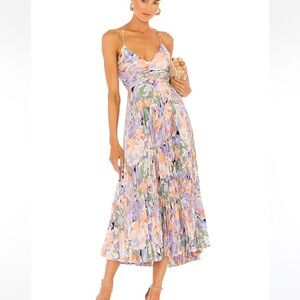 ASTR the Label Blythe Dress in Coral Multi